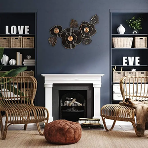 Arte de pared de metal de calidad de exportación para decoración de pared de sala de estar y dormitorio de proveedor indio de arte de pared de metal - Product Image 2