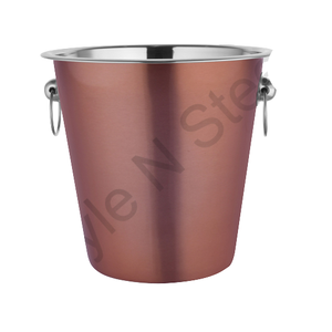 ถังไวน์พร้อมที่จับถังแชมเปญสีทองแดงด้านนอกพร้อมที่จับตู้แช่ไวน์ - Product Image 1