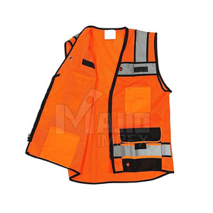 เสื้อกั๊กนิรภัยแบบปรับได้ น้ำหนักเบา ผ้าตาข่ายสะท้อนแสง มองเห็นได้ชัดเจน เหมาะสำหรับงานควบคุมการจราจรและงานก่อสร้างบนถนน - Product Image 5