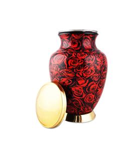 Adult Red Rose Cremation <b>Urn</b> Human Ashes Adult Memorial <b>urn</b>, Burial, Funeral Cremation <b>Urns</b> | 200 Cubic Inches (<b>Large</b> Adult) - Product Image 1