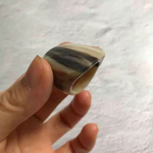 Anillo de Cuerno de Búfalo Pulido, Joyería para Fiestas, Bodas y Aniversarios, Color Natural, Gran Venta - Product Image 1