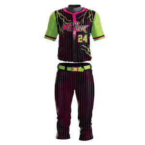 กางเกงเบสบอลผ้าโพลีเอสเตอร์ซับเหงื่อและเสื้อเจอร์100% สำหรับผู้ใหญ่และเยาวชนดีไซน์ใหม่ที่สามารถปรับแต่งได้ - Product Image 1