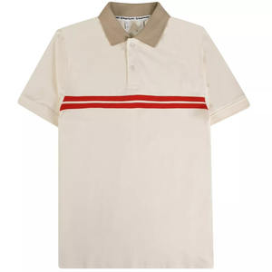 Luxe personnalisé pour hommes pour Polo doux coton maille à manches courtes logo broderie solide anti-rides Golf Camisas polos - Product Image 1