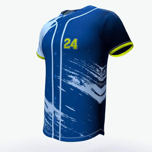 Camiseta de Béisbol de Poliéster de Alta Calidad para Hombre, Talla Grande, Secado Rápido, Transpirable, Antibacteriana, Diseño a Rayas con Color Personalizado - Product Image 4
