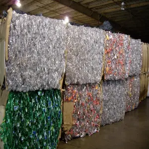 100% 투명 세척 PET 병 플라스틱 스크랩 판매용 베일 100kg/톤 당 도매 가격 저렴한 가격