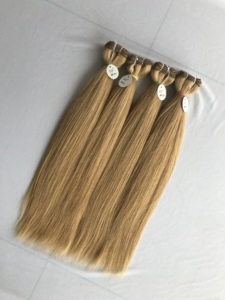 Alta calidad 20 pulgadas #10 mechones humanos de colores rectos extensión doble trama solo dibujado precio al por mayor proveedor vietnamita crudo - Product Image 2
