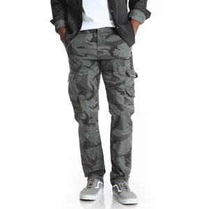 Pantalon cargo personnalisé pour hommes, 100% coton, multi-poches, style streetwear, OEM, entraînement en plein air - Product Image 1
