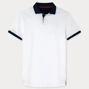 Polo con cuello levantado y logotipo personalizado de tu propia marca, camiseta de manga corta de poliéster de secado rápido para hombre, Polo de tendencia OEM - Product Image 2