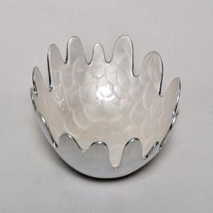 Bol de service pour aliments, design argenté, décoration moderne, décoration antique, bols de service de luxe - Product Image 4