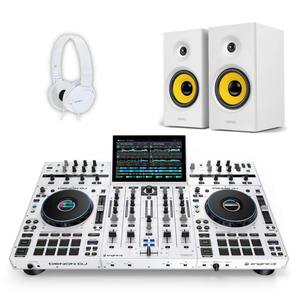Contrôleur DJ autonome Denon DJ Prime 4 blanc - Édition limitée, neuf, de qualité, avec flight case - Product Image 3