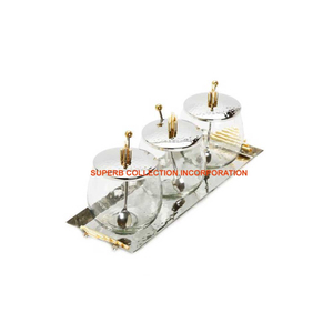 Bol de service en métal poli doré de qualité supérieure accessoire de décoration de table pour la maison pour les fêtes de mariage et les événements en vente - Product Image 5