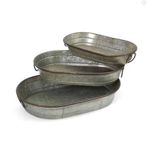 Plateaux de service ronds en acier inoxydable argenté, dernier design, pour chocolats, desserts, plats sucrés - Product Image 6