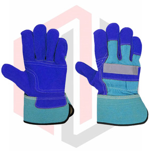 ถุงมือนิรภัยหนังวัวแบบแยกได้ถุงมือเชื่อมและทำงานในสวนใช้งานทั่วไป - Product Image 1