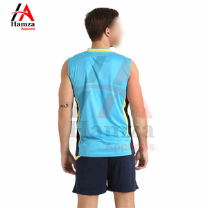 Conjunto de voleibol de camiseta sin mangas de secado rápido personalizado unisex equipo de ropa deportiva transpirable OEM/ODM disponible 100% poliéster 180g - Product Image 2