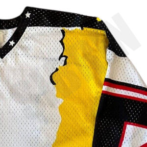 Maillots de hockey en ligne et à roulettes professionnels sur mesure de qualité supérieure uniforme et équipement de hockey en maille de polyester respirant - Product Image 3