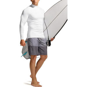 Transpirable Rash Guards OEM Service Plain Camisas de compresión para hombres Venta al por mayor Premium Quick Dry Rashguards - Product Image 3