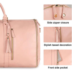Maleta colgante personalizada 2 en 1, bolsas de viaje para traje, bolsa de ropa convertible para mujer, bolsa de lona para llevar - Product Image 3