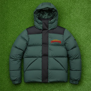 Veste chaude rembourrée en coton léger de grande taille à bloc de couleurs personnalisée veste d'hiver pour hommes coupe-vent avec logo imprimé personnalisé - Product Image 4