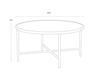 Déstockage : Table basse contemporaine Sunpan Riyaz - Derniers stocks