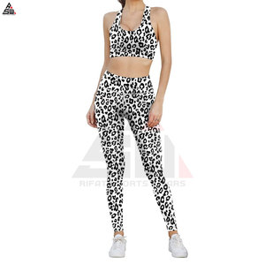Conjunto de Yoga sin Mangas de Alta Calidad para Mujer, Ropa Deportiva de Spandex/Poliéster, Transpirable, Talla Grande XXL, Estampado Frontal Personalizado, Cintura Elástica - Product Image 6