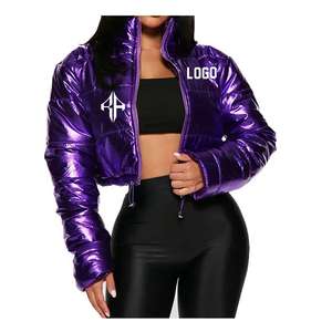 ATLANTIC Top Nueva venta Logotipo personalizado Chaqueta de invierno 100% Poliéster Transpirable Impreso Cremallera Chaqueta acolchada - Product Image 2