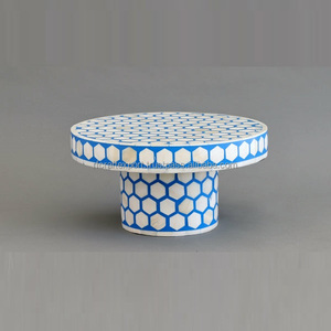 Fabricante de lujo Producto de Venta caliente Madre de perla Soporte de pastel de madera impreso decorativo - Product Image 4