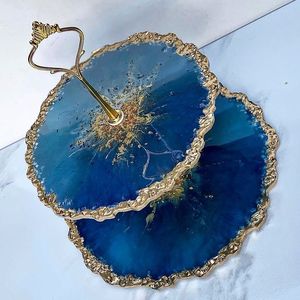 Handmade DIY 3-Tier round <b>Silicone</b> <b>Mold</b> for Fruit Tray Tea Tray and Table Epoxy Resin Arts GIVES RELATED DISPLAY - Product Image 6