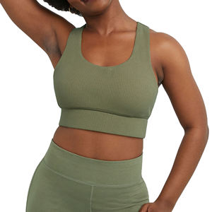 Wholesale Custom High Impact <b>Sports</b> <b>Bra</b> Gym Fitness <b>Backless</b> Compression High Support Stretch Yoga <b>Bra</b> for Women - Product Image 1