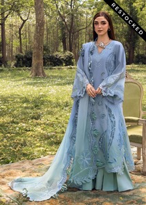 Robe de soirée pour dames avec broderie travail Salwar kameez, Sharara Sets Design Robe de soirée légère pour dames 2024 Best - Product Image 6
