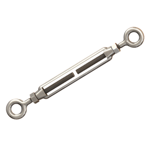 Tendeurs œil-œil en acier inoxydable AISI 304/316, type JIS, corps ouvert, mesures impériales (3/16"-1"), compatibles industrie lourde - Product Image 1
