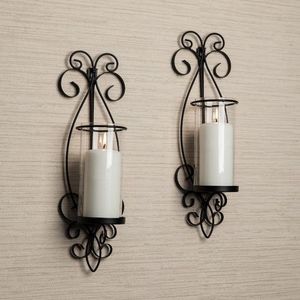 Beautiful Iron <b>Candle</b> <b>Sconces</b> Classic <b>Wall</b> Decor Traditional Dining Room Accent Lighting Holders <b>For</b> Elegant Interior Spaces - Product Image 5