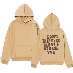 Sweat à capuche thermique surdimensionné de luxe lourd polaire Hip Hop en coton personnalisé de haute qualité pour hommes motif d'impression essentiel d'automne - Product Image 3