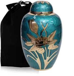 Urna artesanal para cenizas humanas | Recuerdo conmemorativo Premium | Caja de urna de latón para adultos Premium - Product Image 4