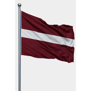 Digital-Printed Latvia <b>Flag</b> with Aluminum <b>Pole</b> - Product Image 1