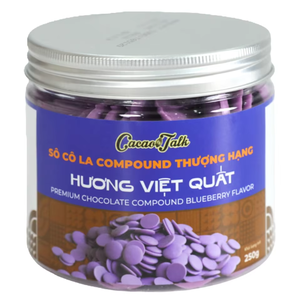 Factory Best Price Wholesale Solid Compound Chocolate OEM/ODM HALAL Blueberry Chocolate Button Cocoa Bakery <b>Ingredient</b> Export - Product Image 1