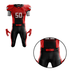 Tenues de football américain à manches courtes pour hommes, conception personnalisée en gros, respirantes et imprimées, ensembles pour les nouvelles équipes - Product Image 5