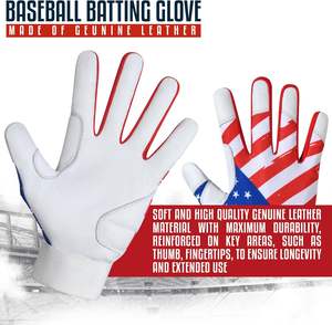 Gants de frappe de baseball en cuir personnalisés professionnels personnalisés pour des performances optimales - Product Image 5