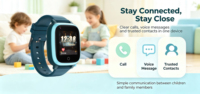 Montre connectée pour enfants L15 Unisoc SL8521E, réseau 4G, AGPS, démarrage à froid, moniteur photo à distance, podomètre, réveil, montre connectée pour enfants