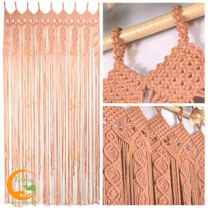 Rideau de porte personnalisé macramé anniversaire tenture murale grand tissu 100% coton de haute qualité du Vietnam - Product Image 5