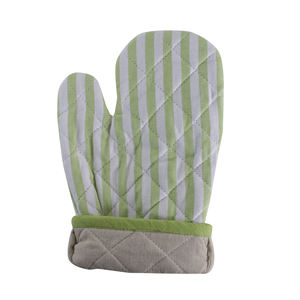 100% Cotton <b>Oven</b> Mitts <b>Silicone</b> Pot Holders Green Printed Strip for Kitchen Microwave Baking Home Food Protection for - Product Image 6