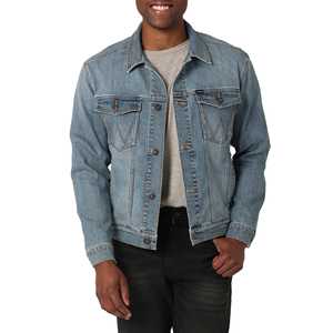 Chaqueta vaquera de manga larga con diseño personalizado para hombre, chaqueta vaquera clásica a la moda con cuello levantado y botones para el trabajo - Product Image 4