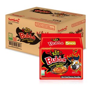 Samyang Extreme 2X รามีนเผ็ด บูลดัค ไก่ร้อน บะหมี่กึ่งสําเร็จรูปเกาหลี 140กรัม (5แพ็ค) ฮาลาล - Product Image 5