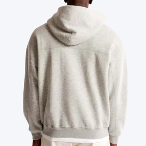 heavy Cotton High Quality Unisex streetwear Custom Boxy cropped French Terry hoodie <b>Plain</b> heavyweight Oversized <b>Hoodies</b> - Product Image 4