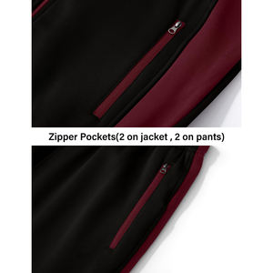 Ensemble de survêtement de course pour homme avec plusieurs poches, survêtement de sport pour la salle de sport et la randonnée, sweat-shirt et jogging personnalisés avec logo - Product Image 6