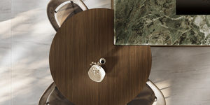 Juego de Muebles de Cocina Modernos de Lujo Estilo Italiano, Isla de Cocina Modular con Cubierta de Mármol Verde Esmeralda y Acabado Metálico en Latón - Product Image 6