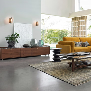 Meubles TV en placage de noyer Meubles de maison de HCM Salon en bois pour le salon, les hôtels de luxe et les centres de villégiature - Product Image 6