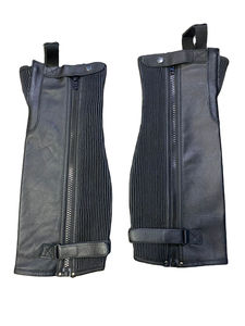 Demi chaps en cuir équestre de vente chaude avec logo personnalisé demi-chaps d'équitation durables en plusieurs couleurs - Product Image 6