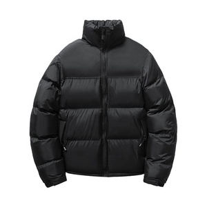 Veste matelassée d'hiver décontractée pour hommes, vêtements de travail légers avec logo pour extérieur personnalisé, fermeture éclair à capuche, rembourrée en duvet d'oie de canard - Product Image 3