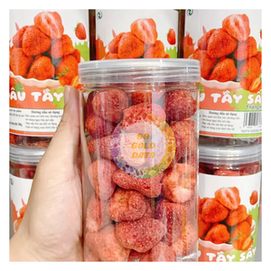 Fresas Liofilizadas envasadas al Vacío con Azúcar, Venta al por Mayor, Fresas Crujientes Liofilizadas, Fresas Puras Frescas y Dulces, Frutas Enteras - Product Image 1