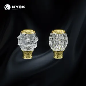 Kyok-Juego de varillas dobles para cortina, accesorios clásicos montados en cristal, con soportes, fabricante de China